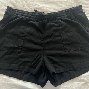 J Crew Factory linen blend short - black